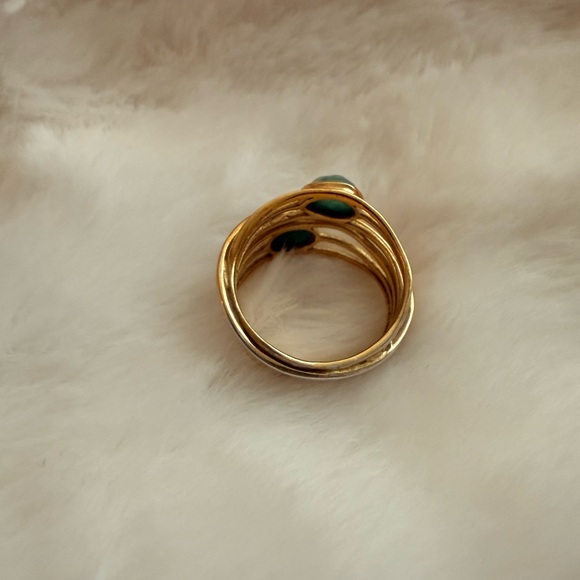 Size 9 Emerald Highway Ring – 1.40 ct. t.w. in 18kt Gold Over Sterling - Picture 4 of 7